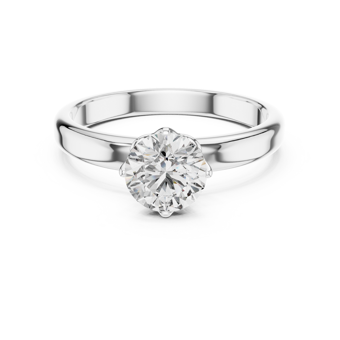Classic Comfort-Fit Solitaire Ring