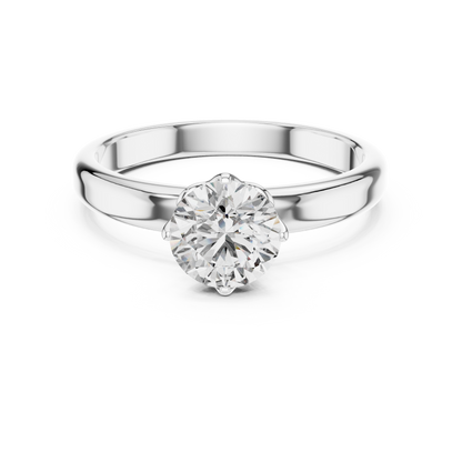 Classic Comfort-Fit Solitaire Ring
