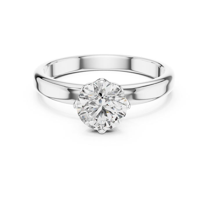 Classic Comfort-Fit Solitaire Ring
