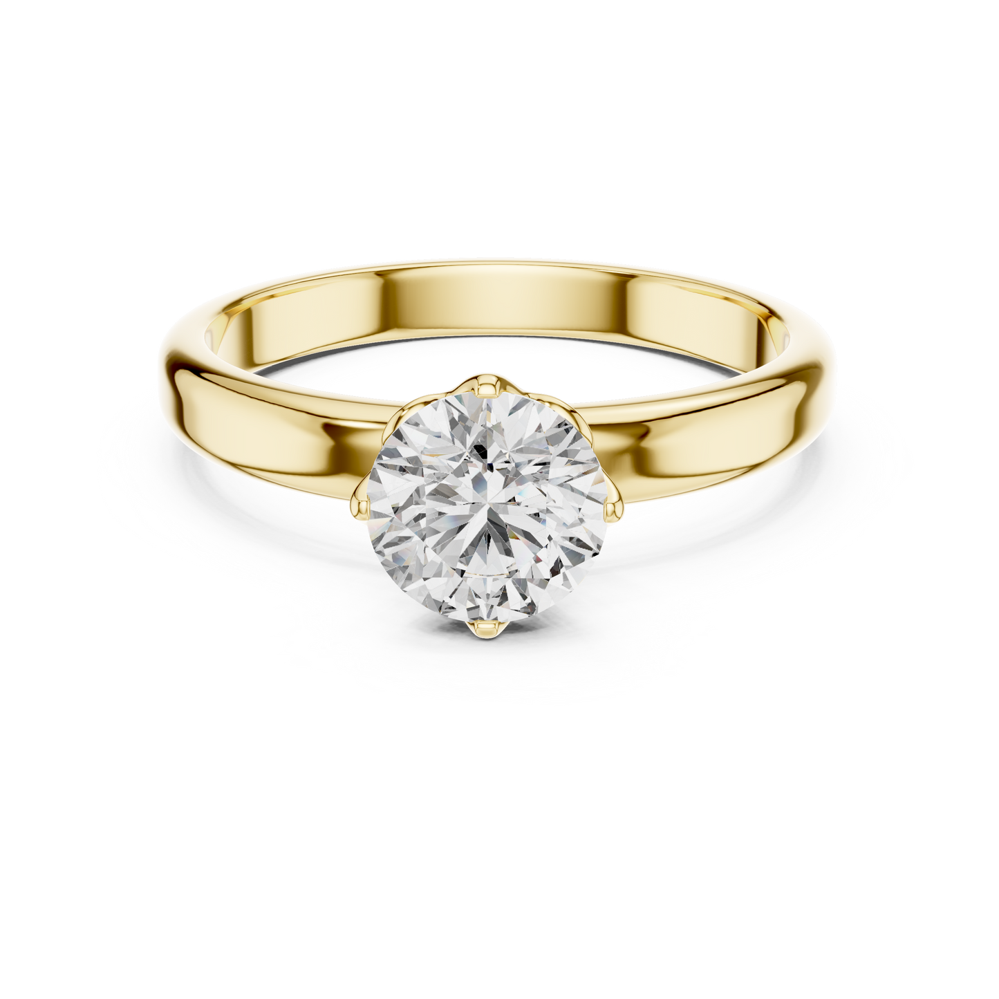 Classic Comfort-Fit Solitaire Ring