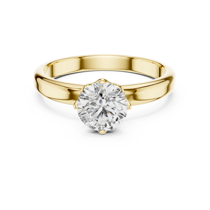 Classic Comfort-Fit Solitaire Ring