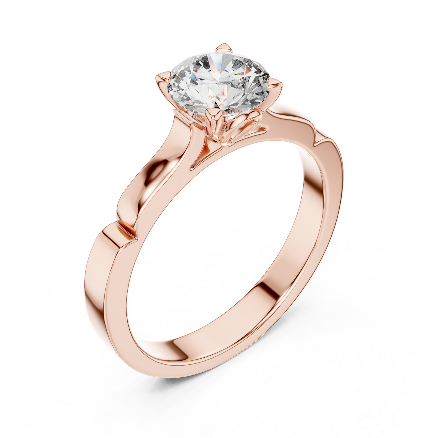 Elegant Six-Prong Solitaire Engagement Ring