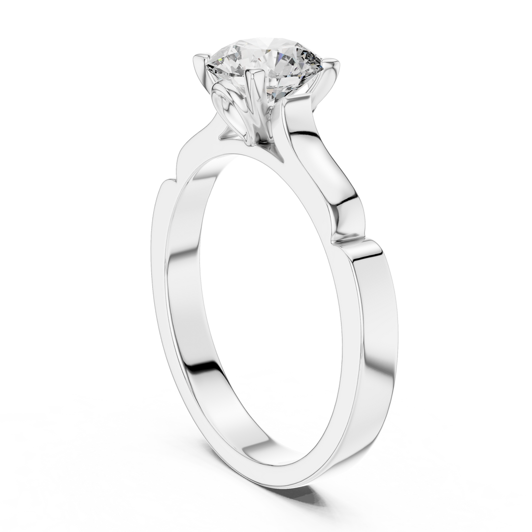 Elegant Six-Prong Solitaire Engagement Ring