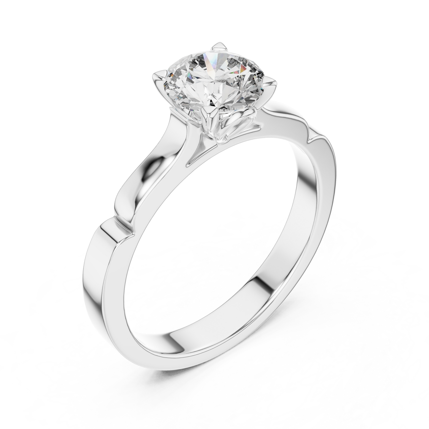 Elegant Six-Prong Solitaire Engagement Ring
