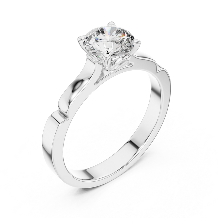Elegant Six-Prong Solitaire Engagement Ring