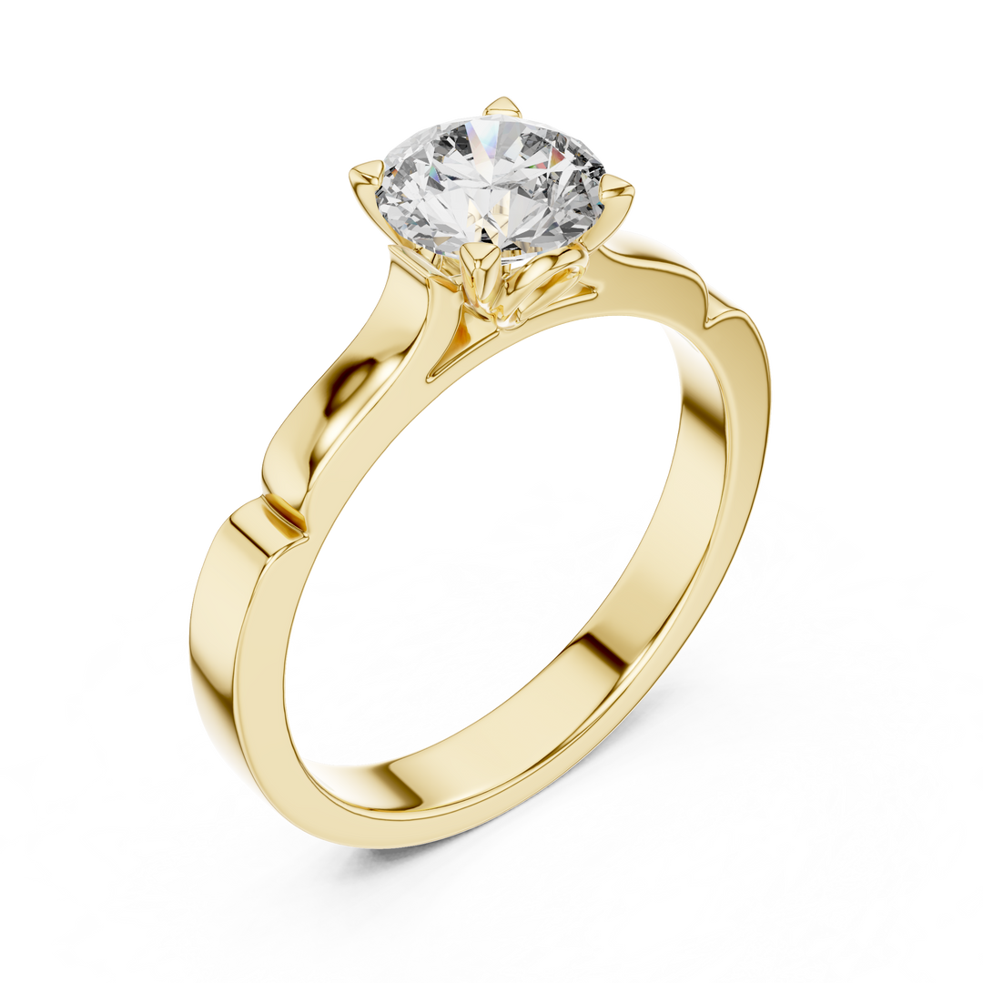 Elegant Six-Prong Solitaire Engagement Ring