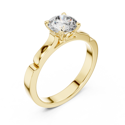 Elegant Six-Prong Solitaire Engagement Ring