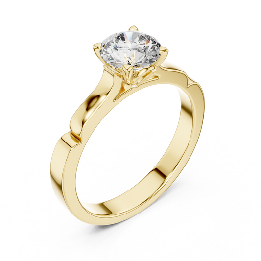 Elegant Six-Prong Solitaire Engagement Ring