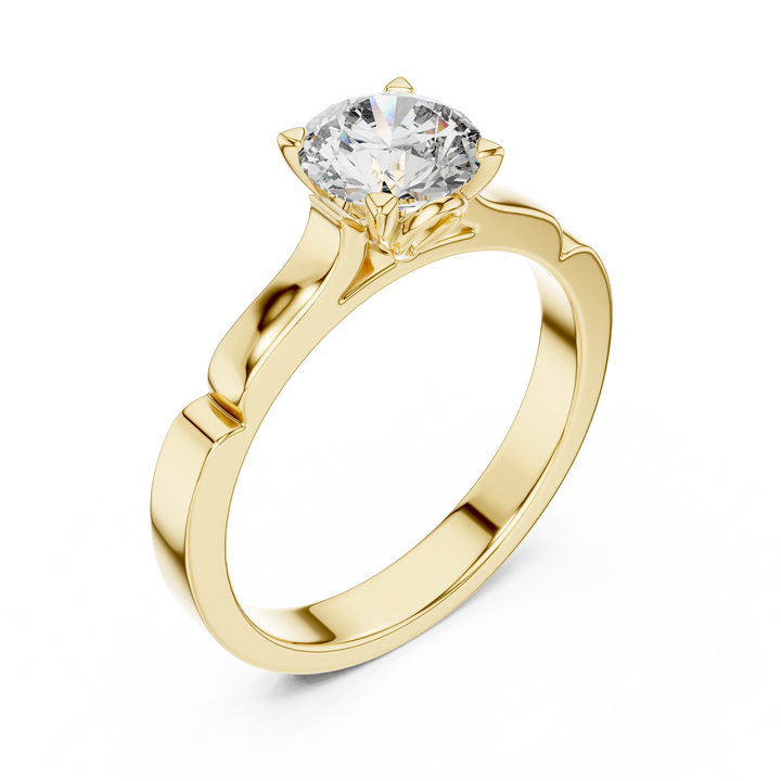Elegant Six-Prong Solitaire Engagement Ring
