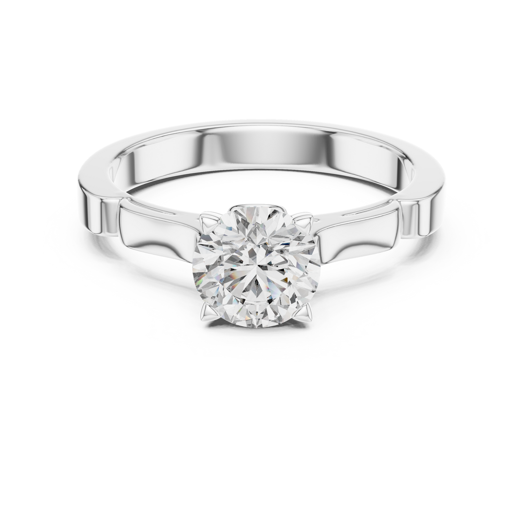 Elegant Six-Prong Solitaire Engagement Ring