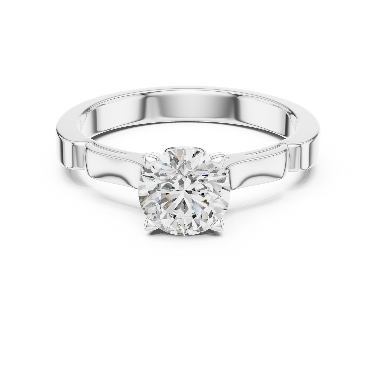 Elegant Six-Prong Solitaire Engagement Ring