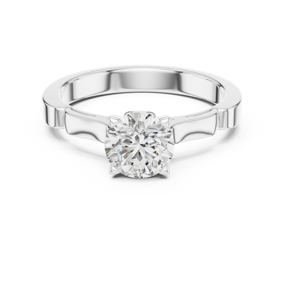 Elegant Six-Prong Solitaire Engagement Ring