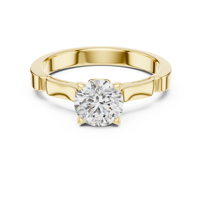 Elegant Six-Prong Solitaire Engagement Ring