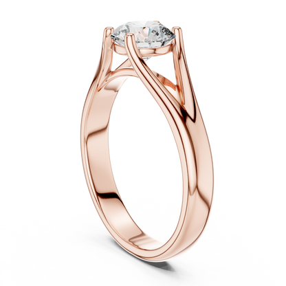 Minimalist Cathedral Diamond Ring