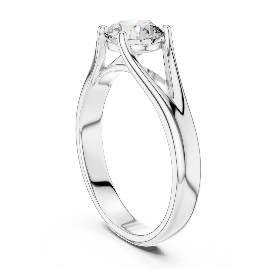 Minimalist Cathedral Diamond Ring