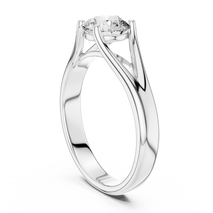 Minimalist Cathedral Diamond Ring