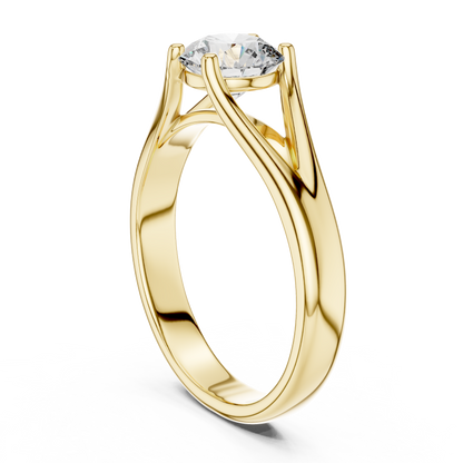 Minimalist Cathedral Diamond Ring
