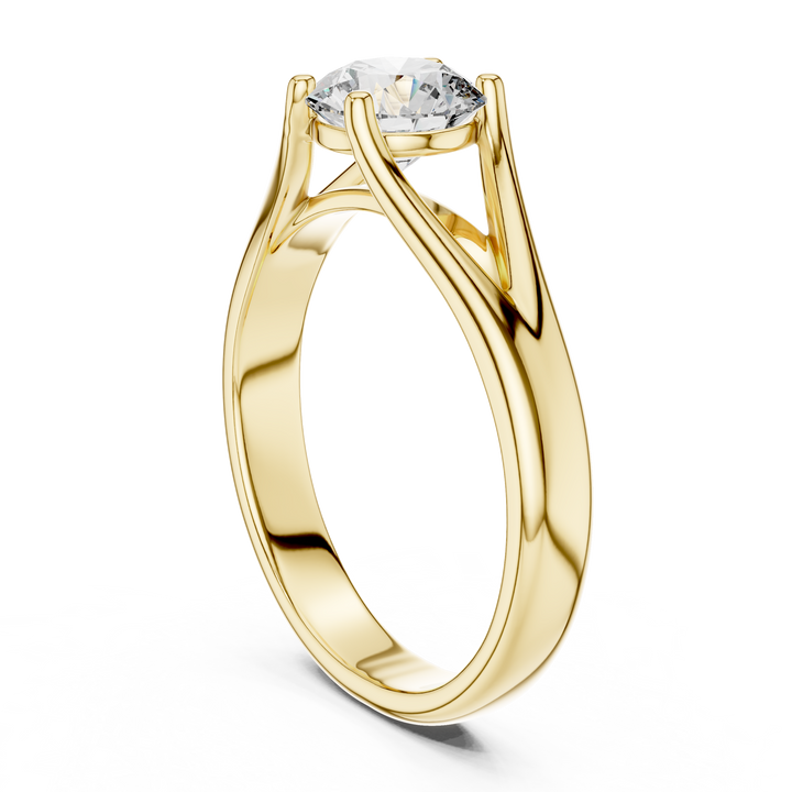 Minimalist Cathedral Diamond Ring