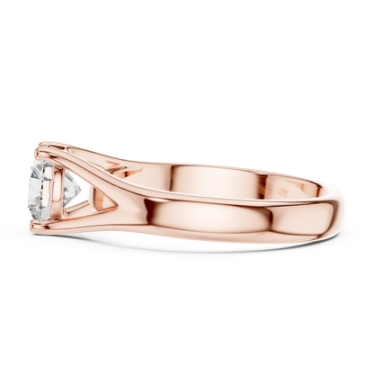 Minimalist Cathedral Diamond Ring