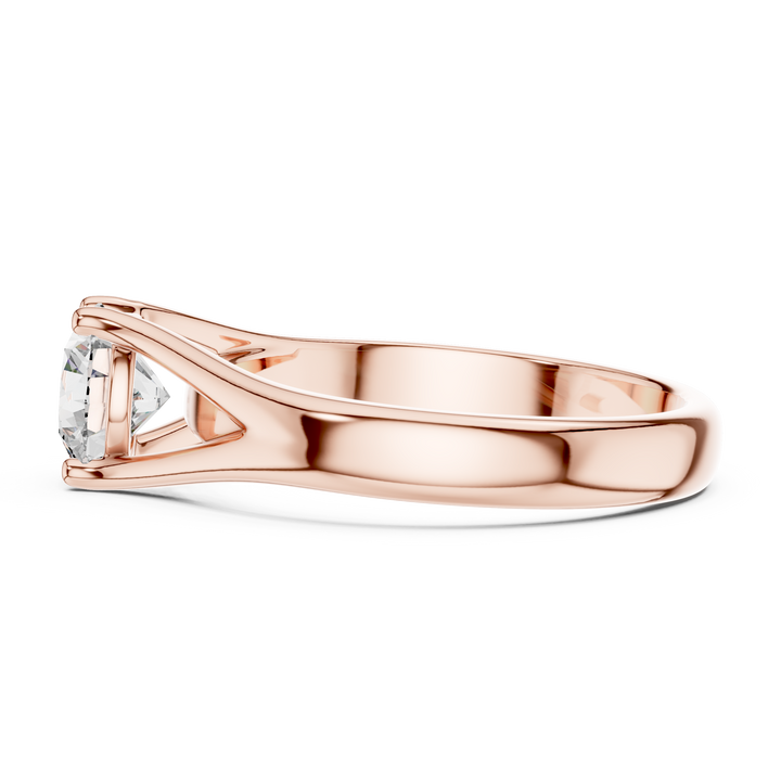 Minimalist Cathedral Diamond Ring