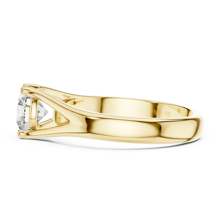 Minimalist Cathedral Diamond Ring