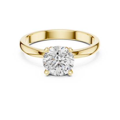 Classic Heart Gallery Solitaire Diamond Engagement Ring
