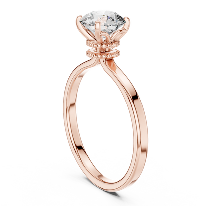 Decorative Gallery Solitaire Ring