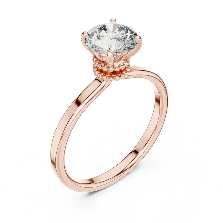 Decorative Gallery Solitaire Ring