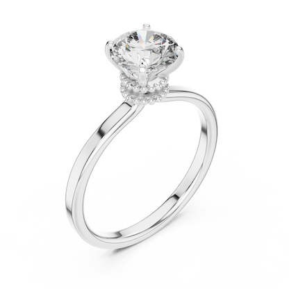Decorative Gallery Solitaire Ring