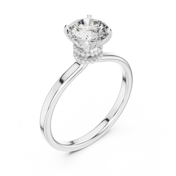 Decorative Gallery Solitaire Ring
