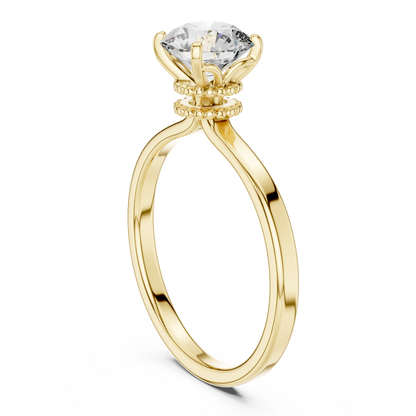 Decorative Gallery Solitaire Ring