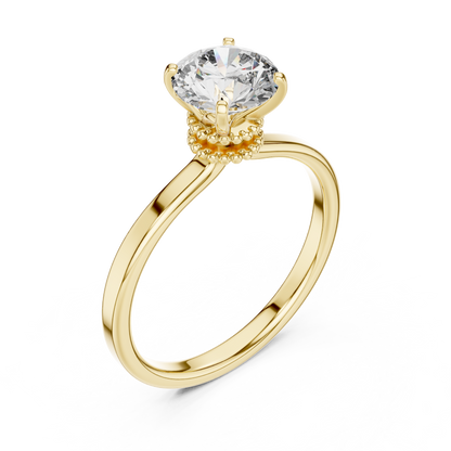 Decorative Gallery Solitaire Ring