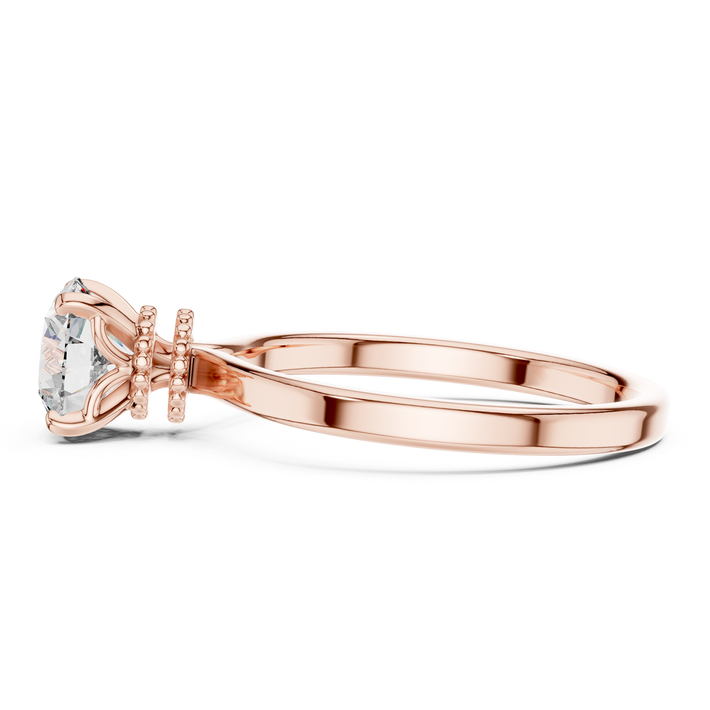 Decorative Gallery Solitaire Ring