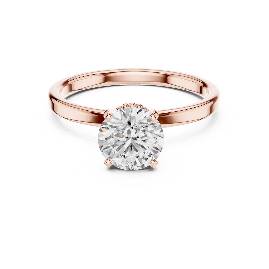 Decorative Gallery Solitaire Ring