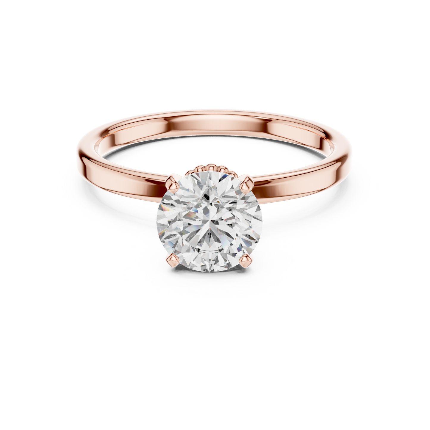 Decorative Gallery Solitaire Ring