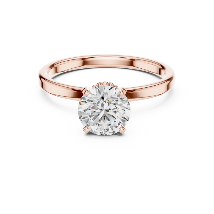 Decorative Gallery Solitaire Ring