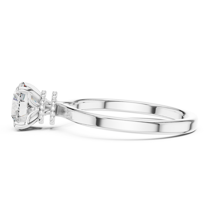 Decorative Gallery Solitaire Ring