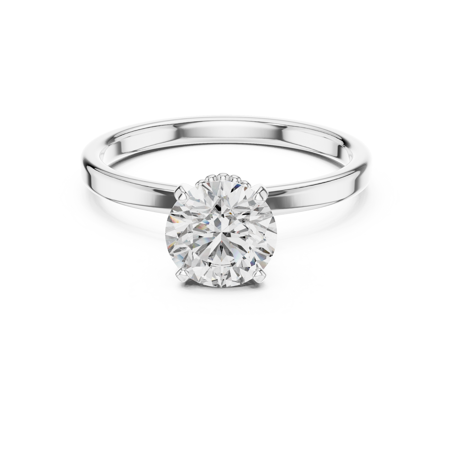 Decorative Gallery Solitaire Ring