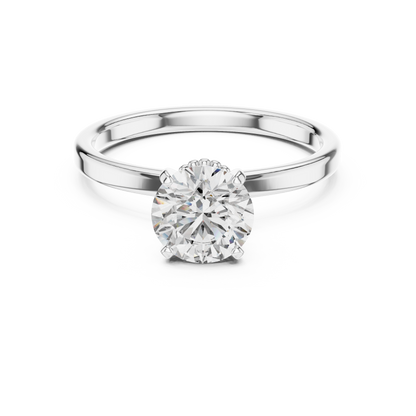 Decorative Gallery Solitaire Ring