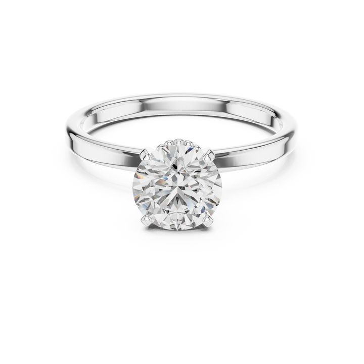 Decorative Gallery Solitaire Ring