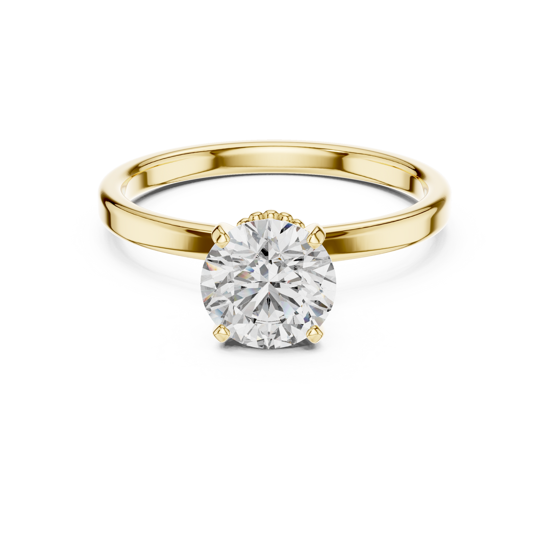 Decorative Gallery Solitaire Ring
