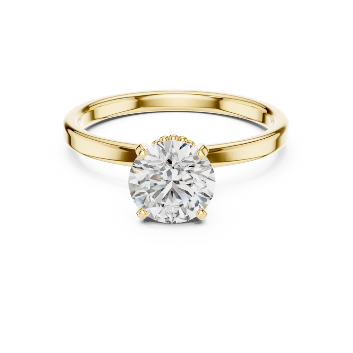 Decorative Gallery Solitaire Ring