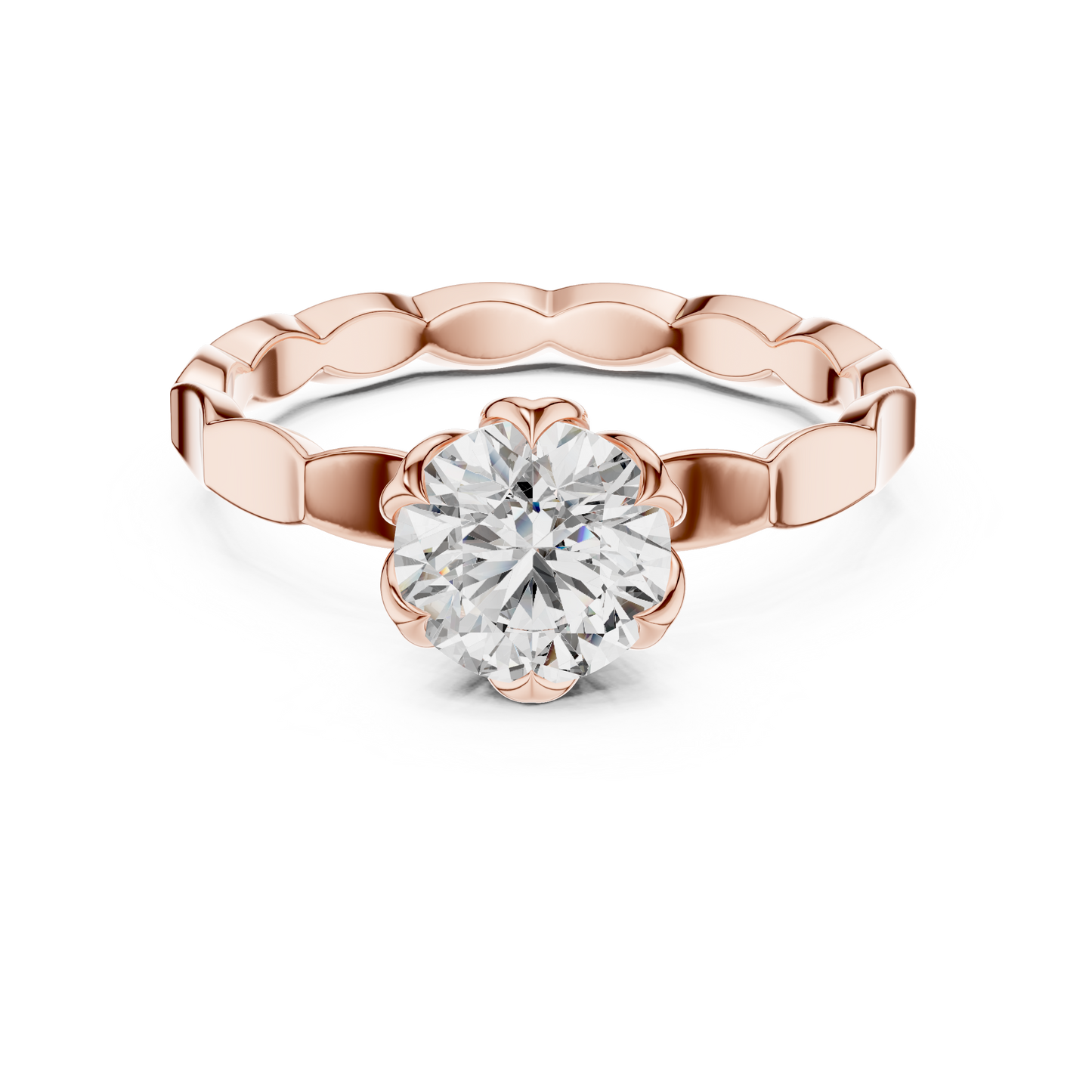 Modern geometric beaded band design