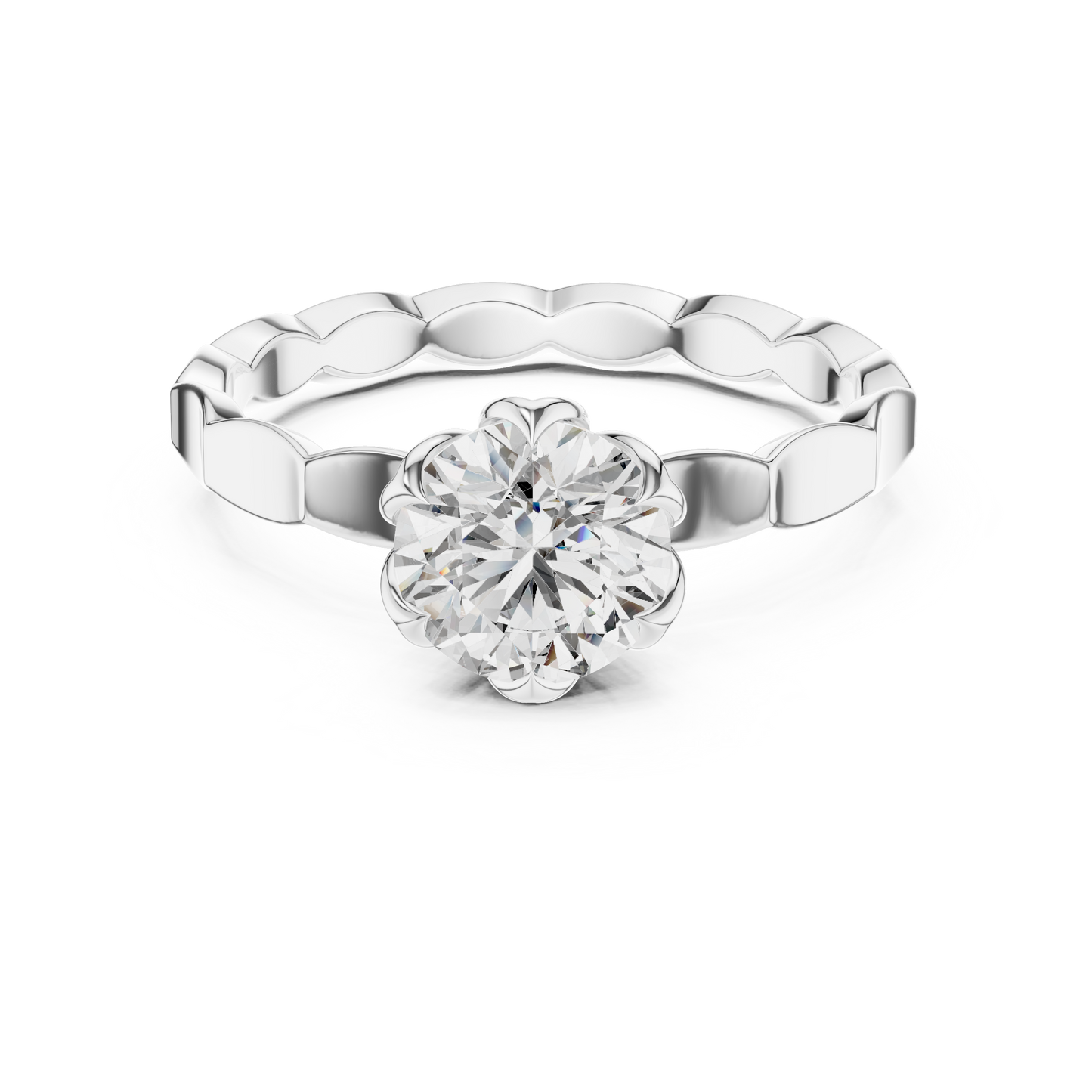 Modern geometric beaded band design