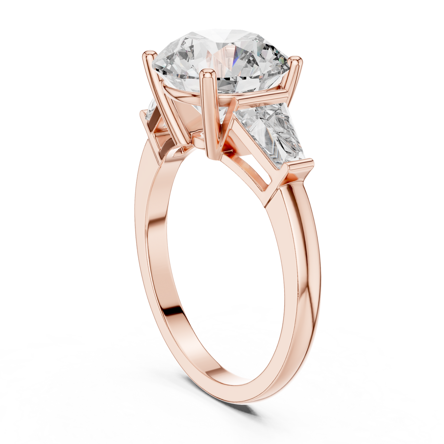 Aurelia RoundTrio Solitaire Ring