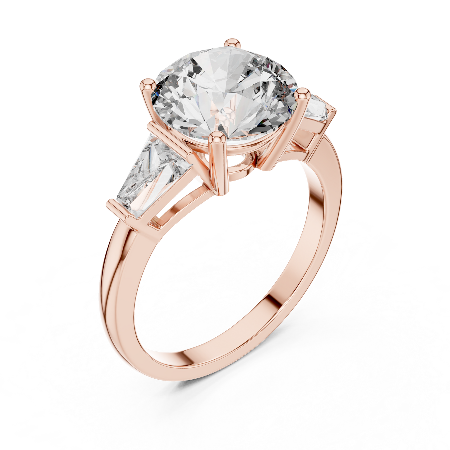 Aurelia RoundTrio Solitaire Ring