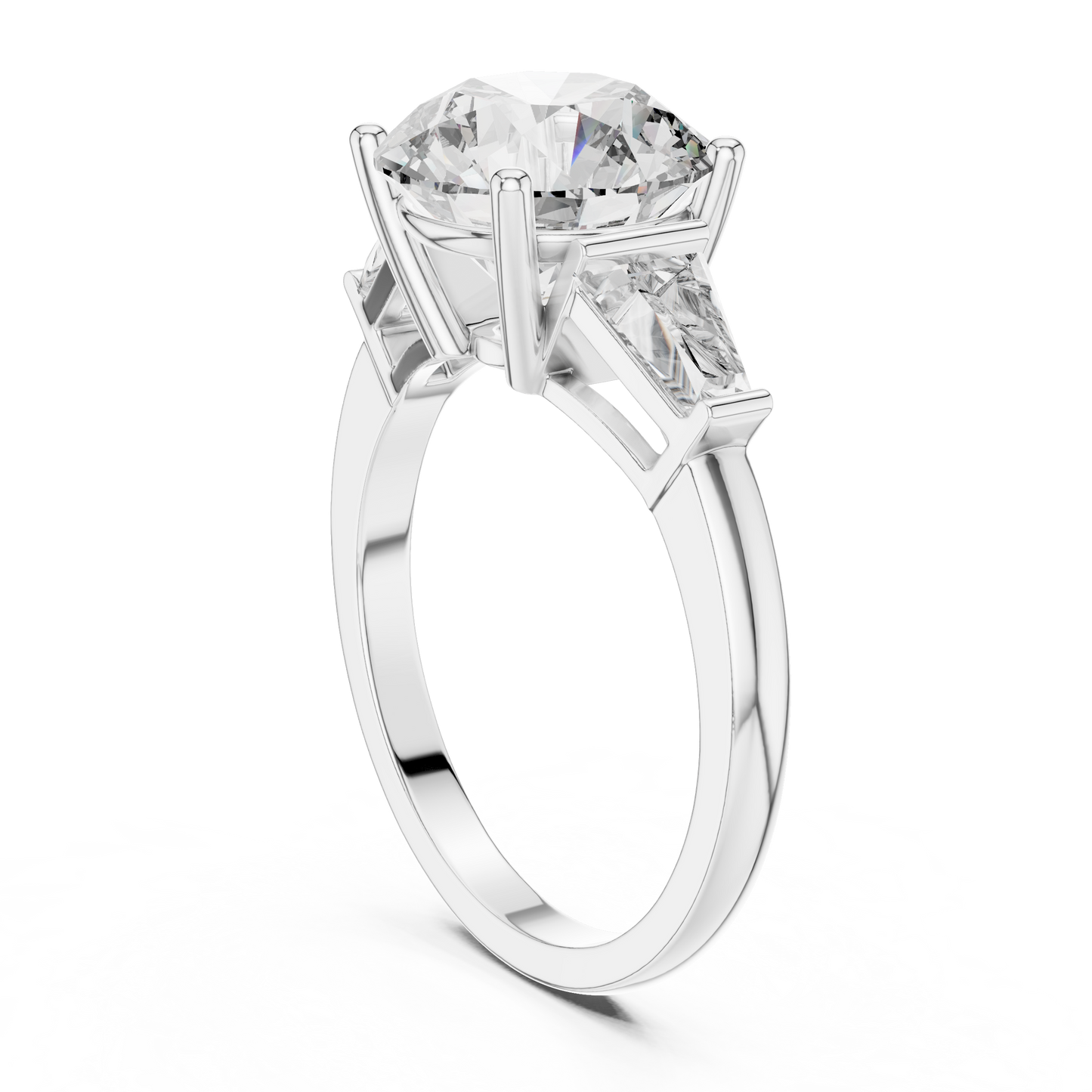 Aurelia RoundTrio Solitaire Ring