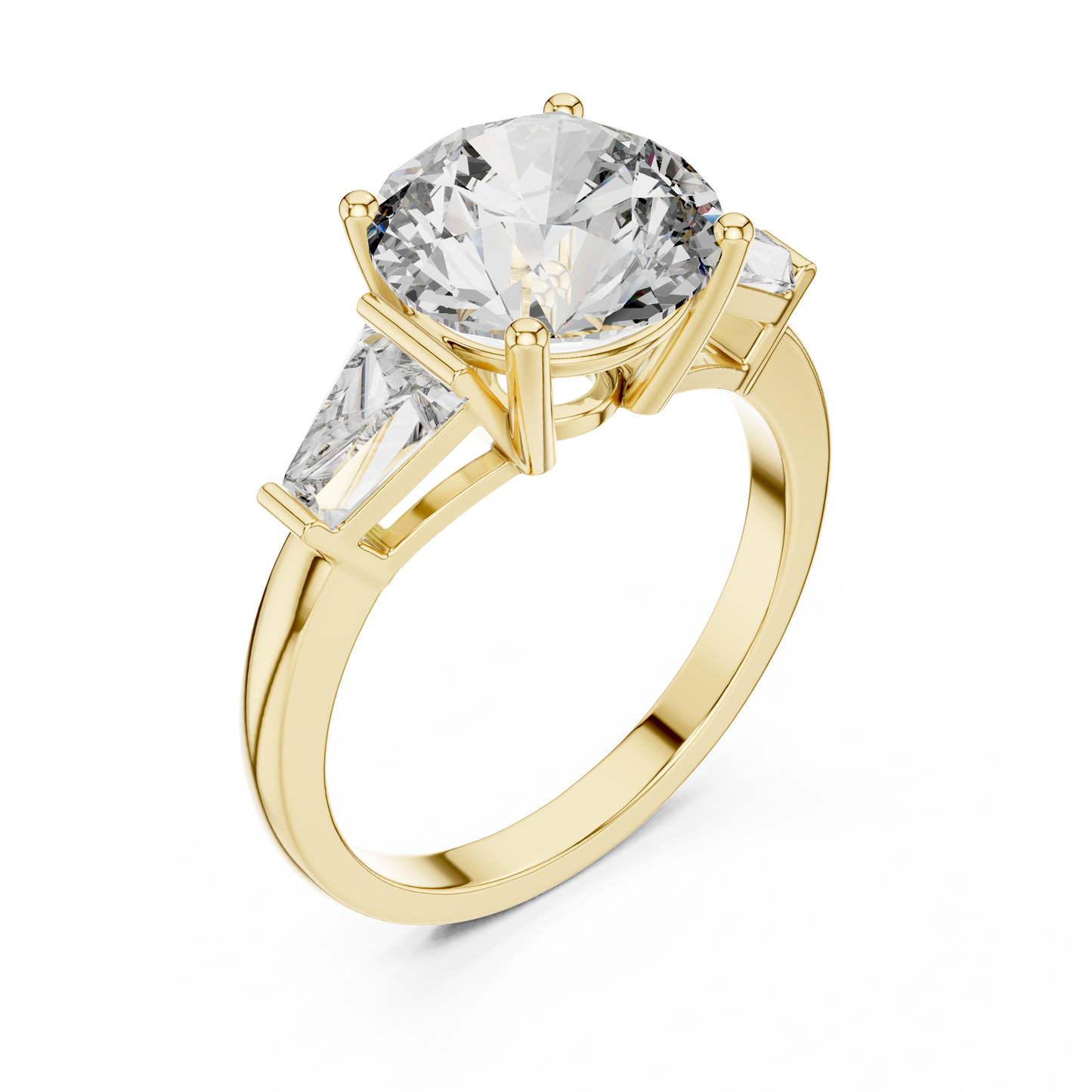 Aurelia RoundTrio Solitaire Ring