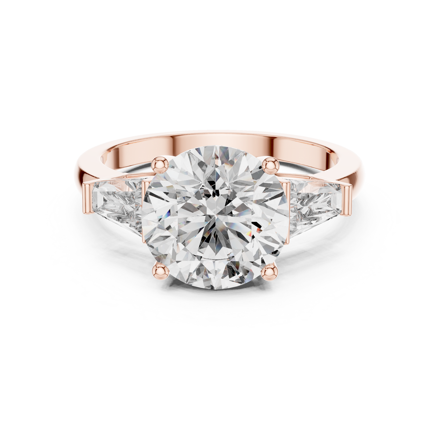Aurelia RoundTrio Solitaire Ring