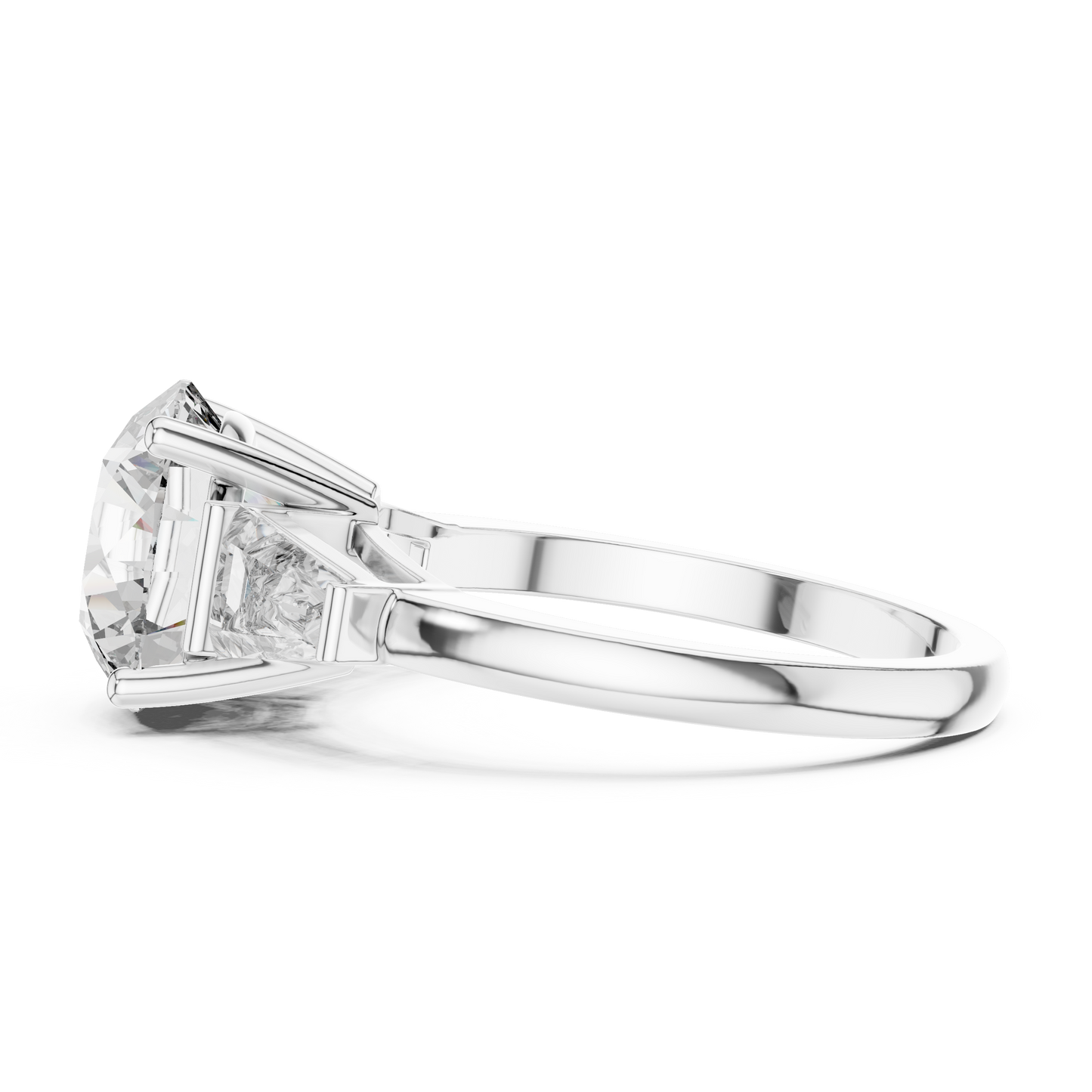 Aurelia RoundTrio Solitaire Ring